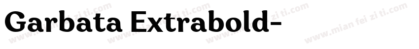 Garbata Extrabold字体转换